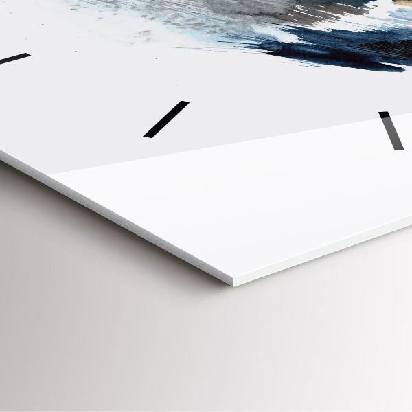 Ceas pătrat de perete din sticlă Căpitan cu binoclu