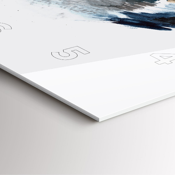 Ceas pătrat de perete din sticlă Căpitan cu binoclu