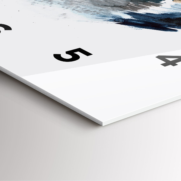 Ceas pătrat de perete din sticlă Căpitan cu binoclu