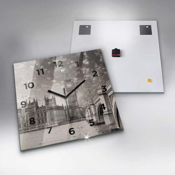 Ceas pătrat de perete din sticlă Londra Anglia Big Ben