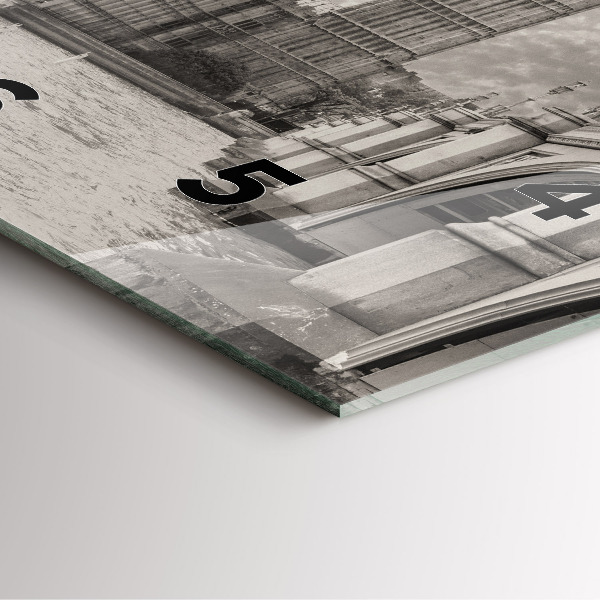 Ceas pătrat de perete din sticlă Londra Anglia Big Ben