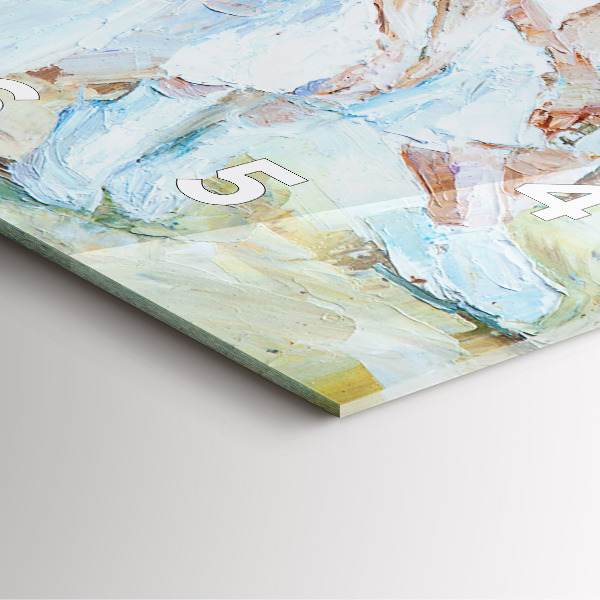 Ceas pătrat de perete din sticlă Tinere balerine