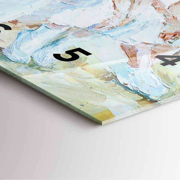 Ceas pătrat de perete din sticlă Tinere balerine