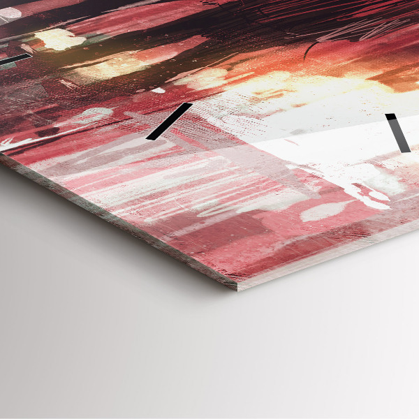 Ceas pătrat de perete din sticlă Cuplu tânăr îndrăgostit