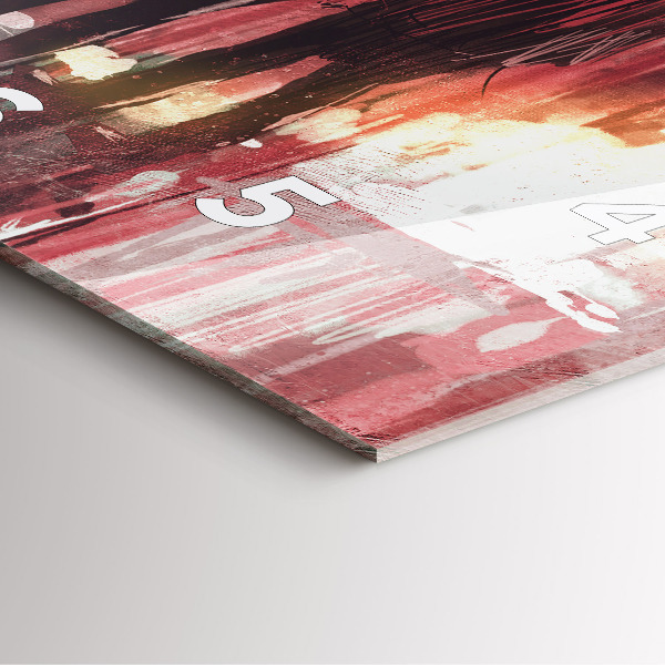 Ceas pătrat de perete din sticlă Cuplu tânăr îndrăgostit