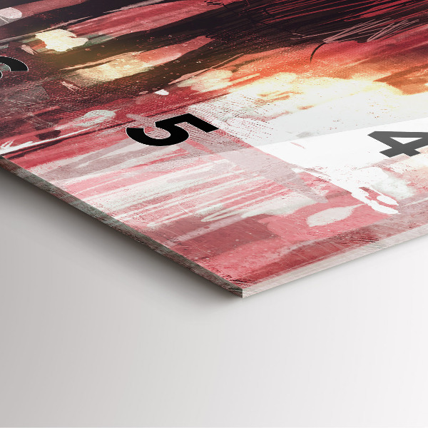 Ceas pătrat de perete din sticlă Cuplu tânăr îndrăgostit