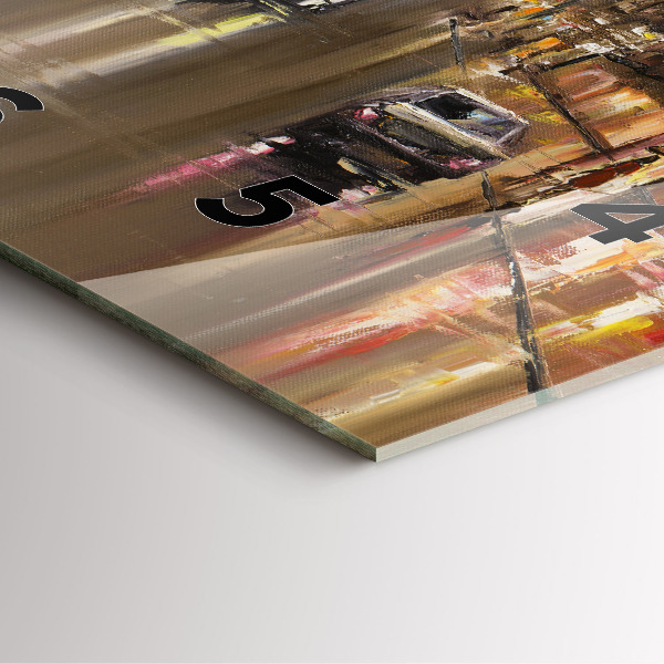 Ceas pătrat de perete din sticlă Arhitectura orașului Paris