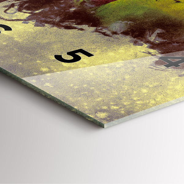 Ceas pătrat de perete din sticlă Femeie în pădure