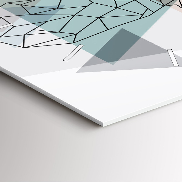 Ceas pătrat de perete din sticlă Ren în stil scandinav