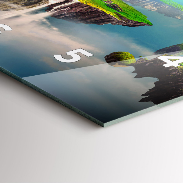 Ceas pătrat de perete din sticlă fantezie chinezească