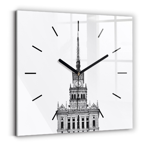 Ceas pătrat de perete din sticlă Palatul Culturii și Științei