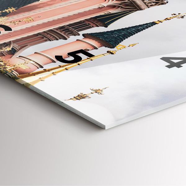 Ceas pătrat de perete din sticlă Castelul Disneyland din Paris