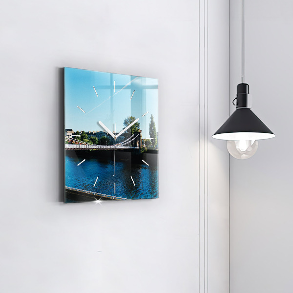 Ceas pătrat de perete din sticlă Southportland Scoția