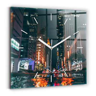 Ceas pătrat de perete din sticlă Hotel Hilton din Houston