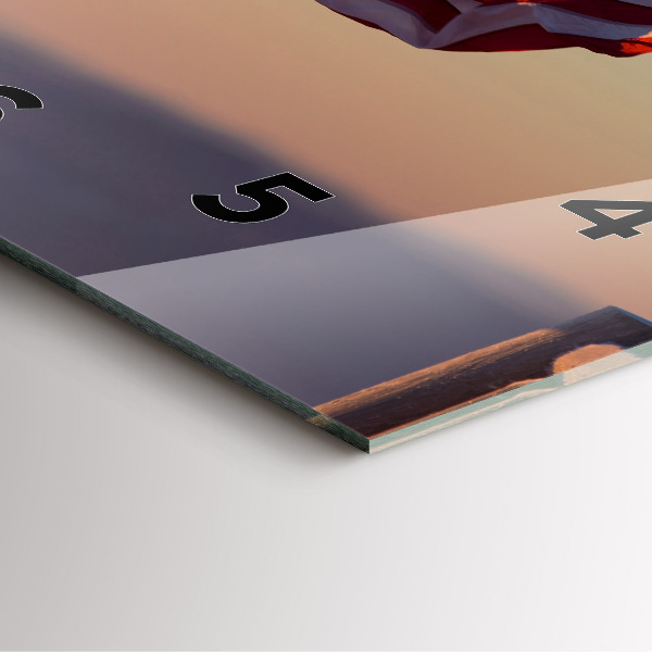 Ceas pătrat de perete din sticlă Steagul SUA care arborează