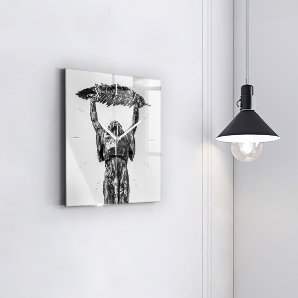 Ceas pătrat de perete din sticlă Statuia Libertății din Budapesta