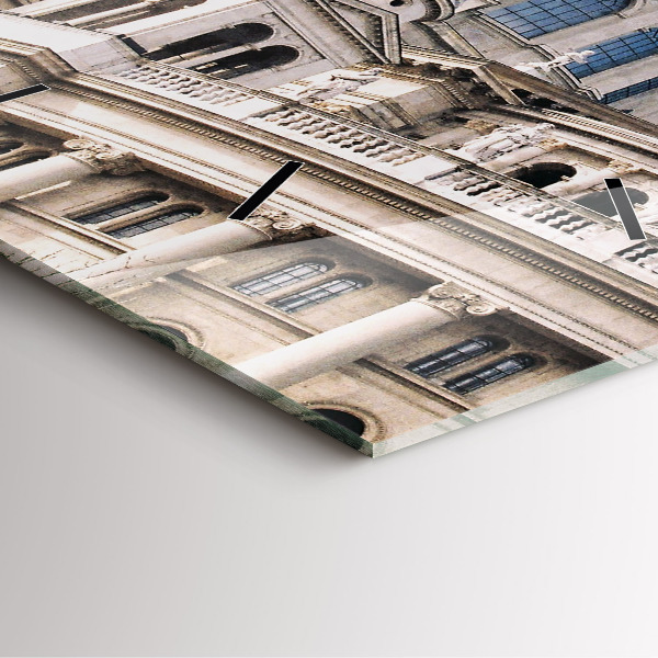 Ceas pătrat de perete din sticlă Sf. Bazilica Ştefan