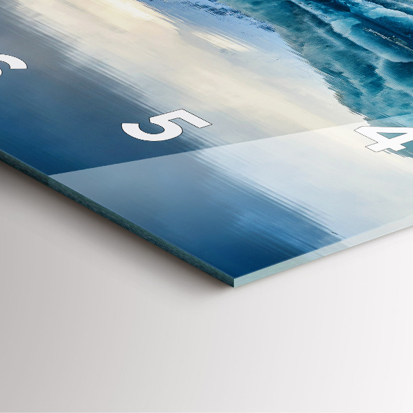 Ceas pătrat de perete din sticlă Lacul Jokulsarlon Islanda