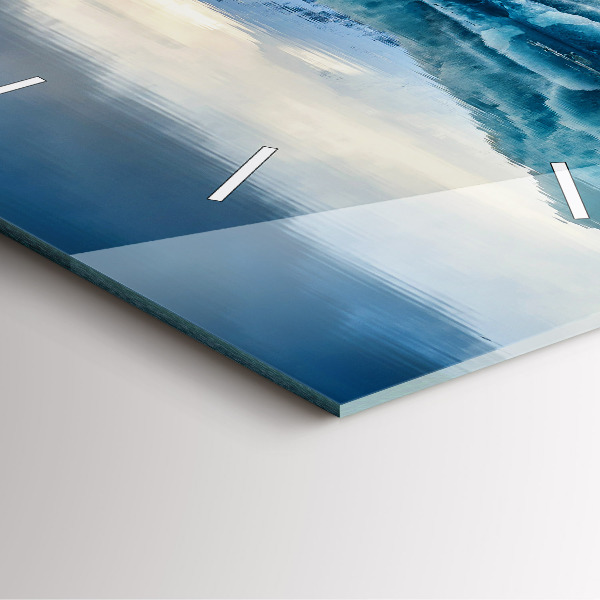 Ceas pătrat de perete din sticlă Lacul Jokulsarlon Islanda