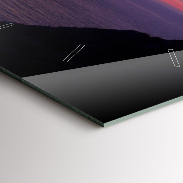 Ceas pătrat de perete din sticlă Cap de piatră