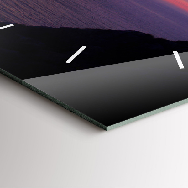 Ceas pătrat de perete din sticlă Cap de piatră