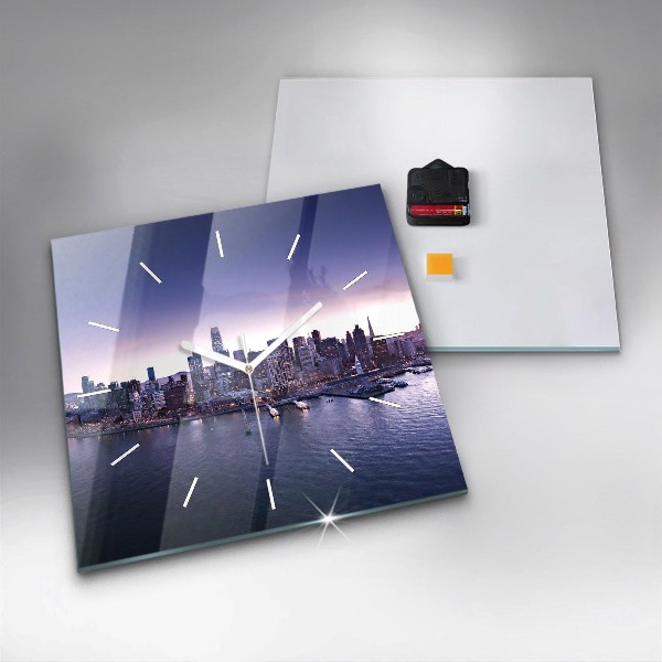 Ceas pătrat de perete din sticlă Vedere din San Francisco