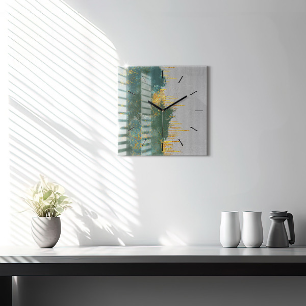 Ceas pătrat de perete din sticlă Model decorativ