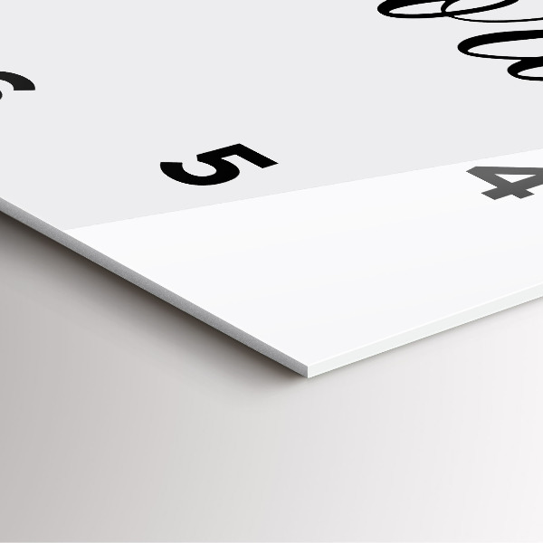 Ceas pătrat de perete din sticlă Inscripția amintirilor