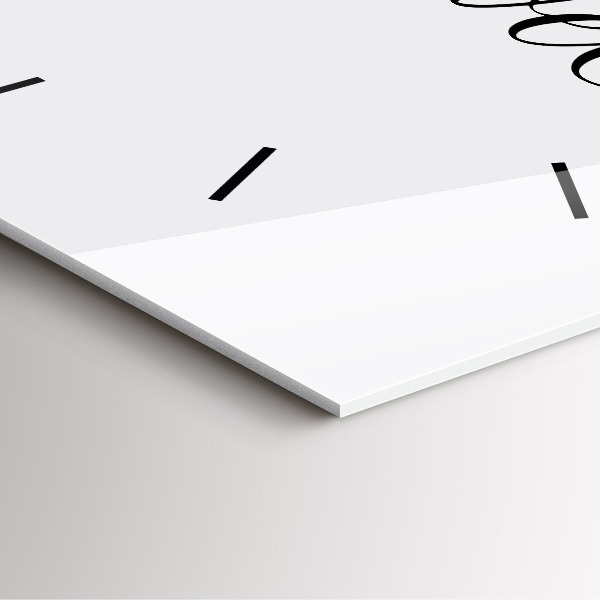 Ceas pătrat de perete din sticlă Inscripție de călătorie