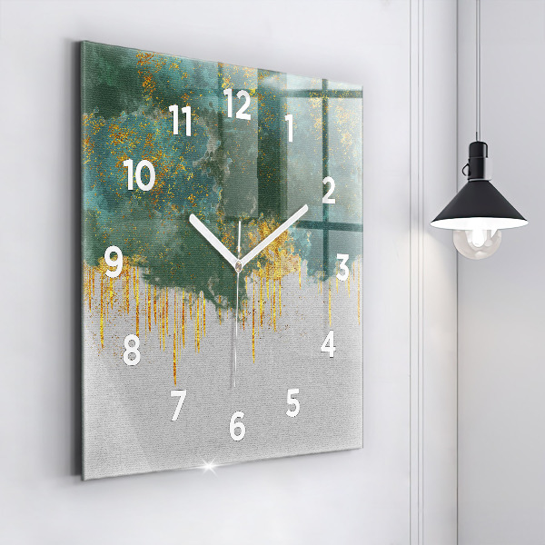 Ceas pătrat de perete din sticlă Model decorativ