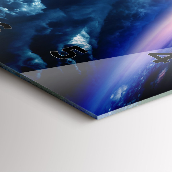 Ceas pătrat de perete din sticlă Galaxie mare