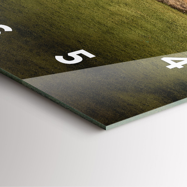 Ceas pătrat de perete din sticlă Stonehenge Nimbostratus