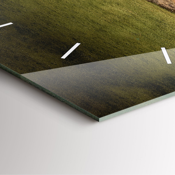 Ceas pătrat de perete din sticlă Stonehenge Nimbostratus