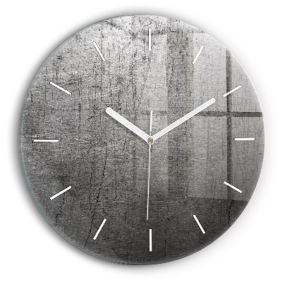 Ceas rotund de perete din sticlă Perete metalic