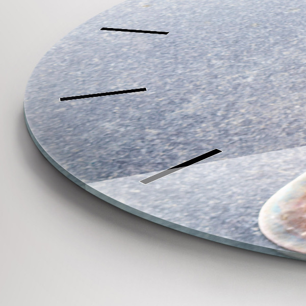 Ceas rotund de perete din sticlă O bucată de tort