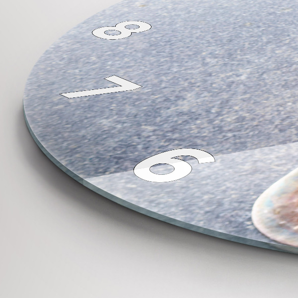 Ceas rotund de perete din sticlă O bucată de tort