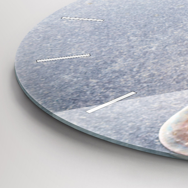 Ceas rotund de perete din sticlă O bucată de tort