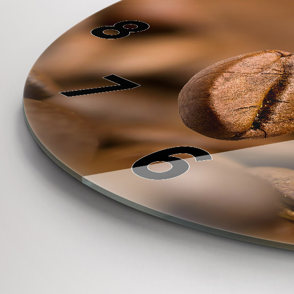 Ceas rotund de perete din sticlă Culori abstracte