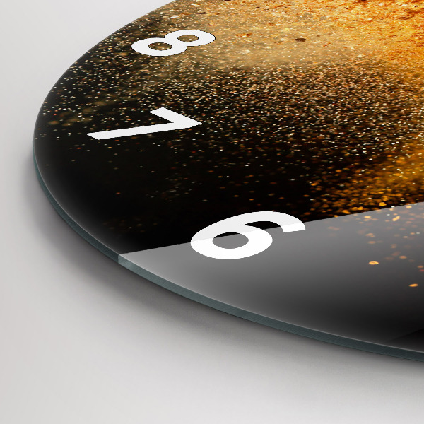 Ceas rotund de perete din sticlă Condimentele vărsate