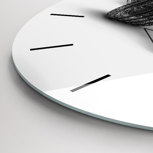 Ceas rotund de perete din sticlă Design mașină F1