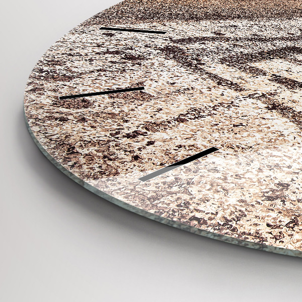 Ceas rotund de perete din sticlă Route 66 SUA