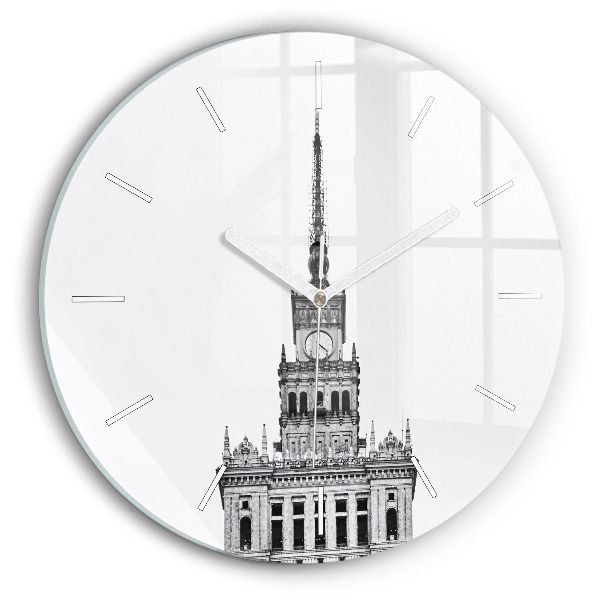 Ceas rotund de perete din sticlă Palatul Culturii și Științei