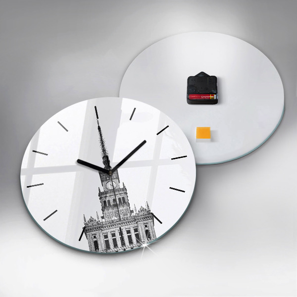 Ceas rotund de perete din sticlă Palatul Culturii și Științei