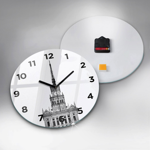 Ceas rotund de perete din sticlă Palatul Culturii și Științei