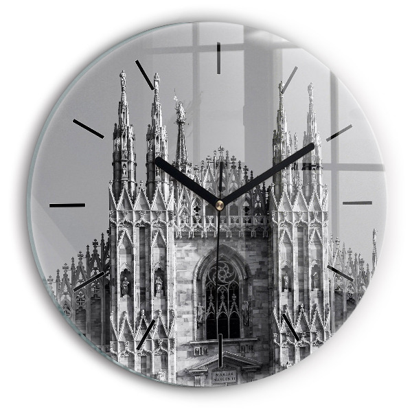 Ceas rotund de perete din sticlă Catedrala Duomo di Milano