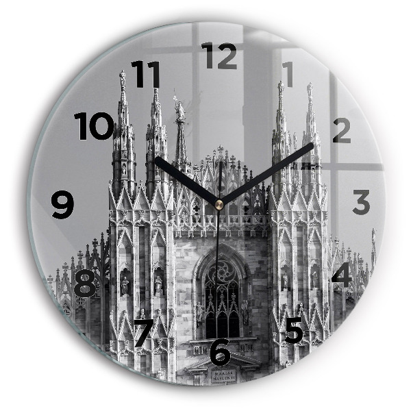 Ceas rotund de perete din sticlă Catedrala Duomo di Milano