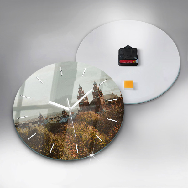 Ceas rotund de perete din sticlă Galeria de Artă din Glasgow