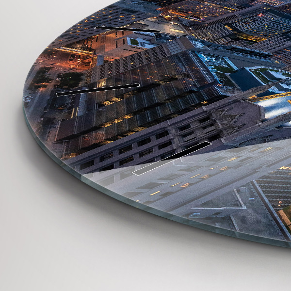 Ceas rotund de perete din sticlă Fotografie din Chicago