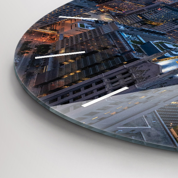 Ceas rotund de perete din sticlă Fotografie din Chicago