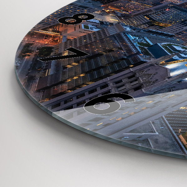 Ceas rotund de perete din sticlă Fotografie din Chicago